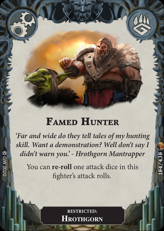 Famed Hunter card image - hover