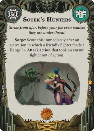 Sotek’s Hunters card image - hover