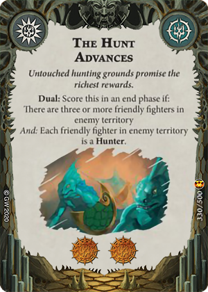 The Hunt Advances card image - hover