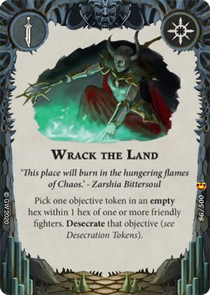 Wrack the land card image - hover