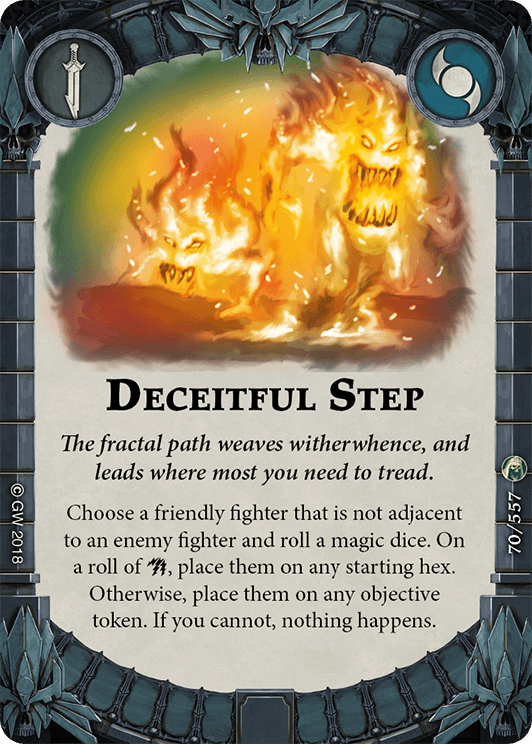 Deceitful Step card image - hover