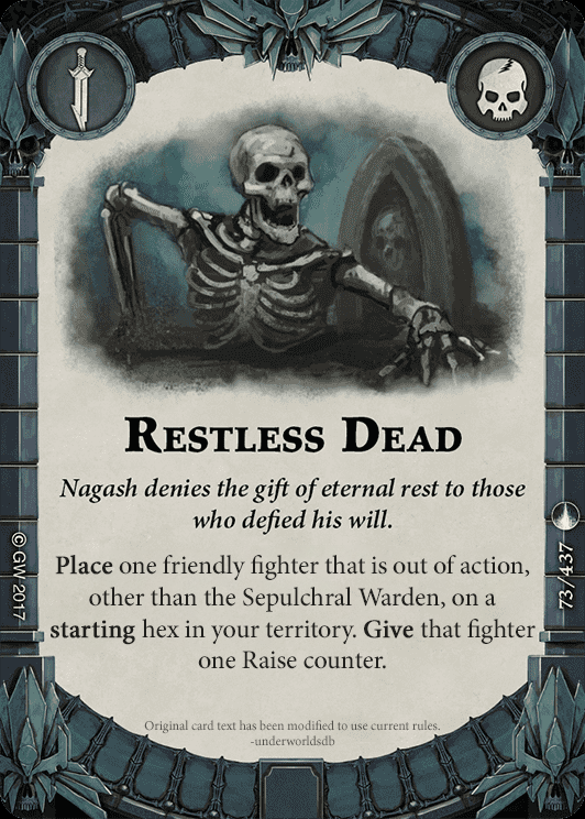 Restless dead card image - hover